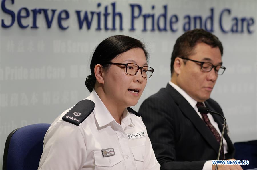 CHINA-HONG KONG-POLICE-PRESS CONFERENCE (CN)