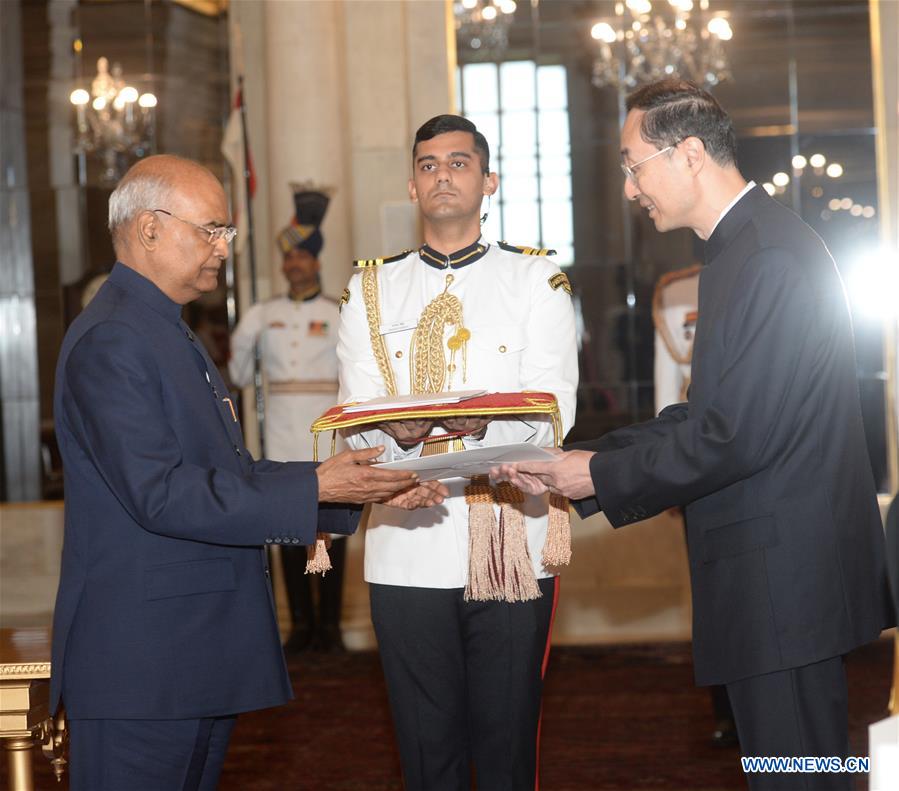 INDIA-NEW DELHI-CHINESE AMBASSADOR-CREDENTIALS