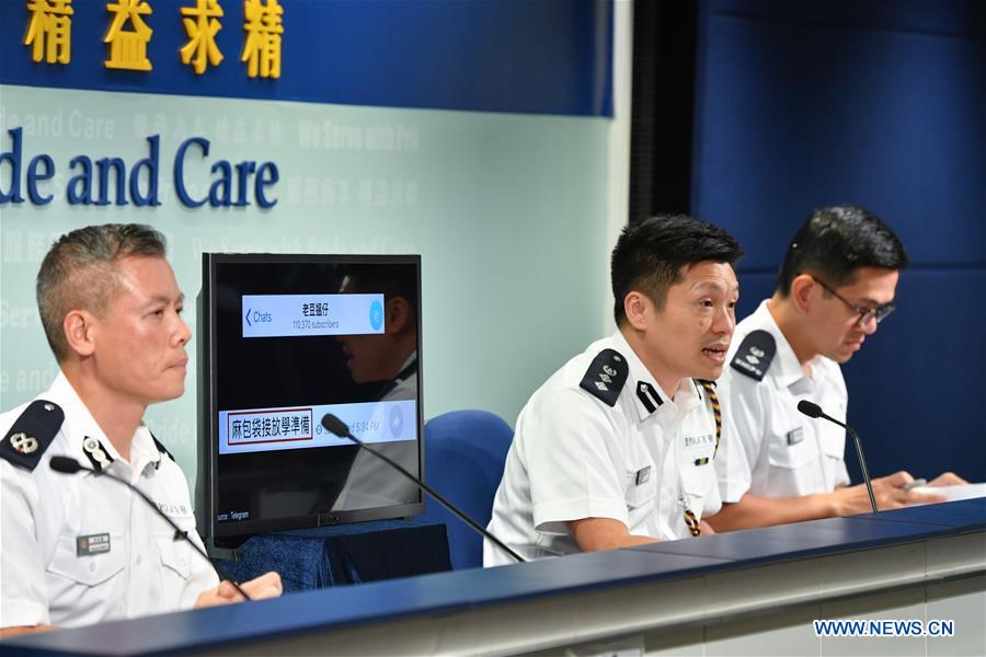 CHINA-HONG KONG-POLICE-PRESS CONFERENCE (CN)