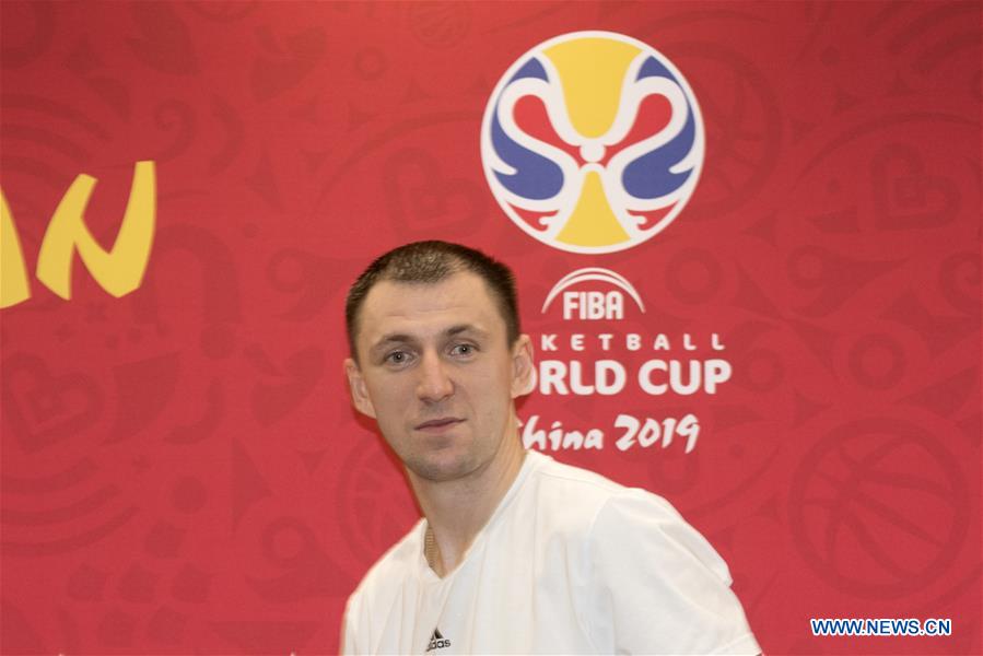 (SP)CHINA-WUHAN-BASKETBALL-FIBA WORLD CUP-RUSSIA-PRESS CONFERENCE (CN)