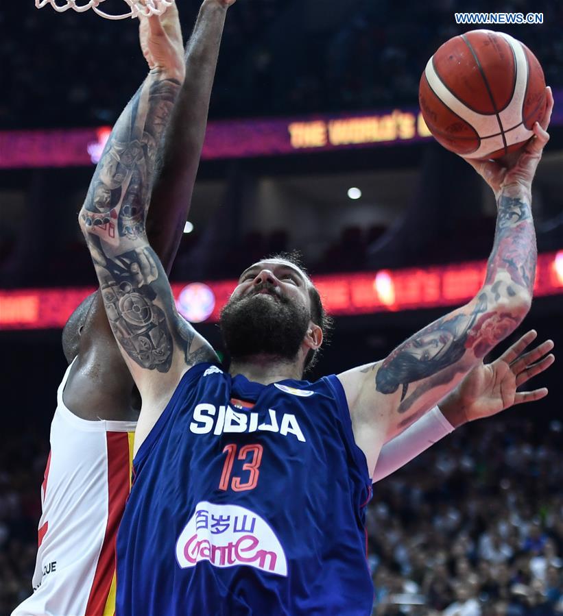 (SP)CHINA-FOSHAN-BASKETBALL-FIBA WORLD CUP-GROUP D-ANGOLA VS SERBIA (CN)