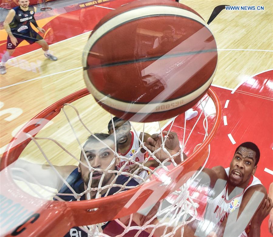 (SP)CHINA-FOSHAN-BASKETBALL-FIBA WORLD CUP-GROUP D-ANGOLA VS SERBIA (CN)