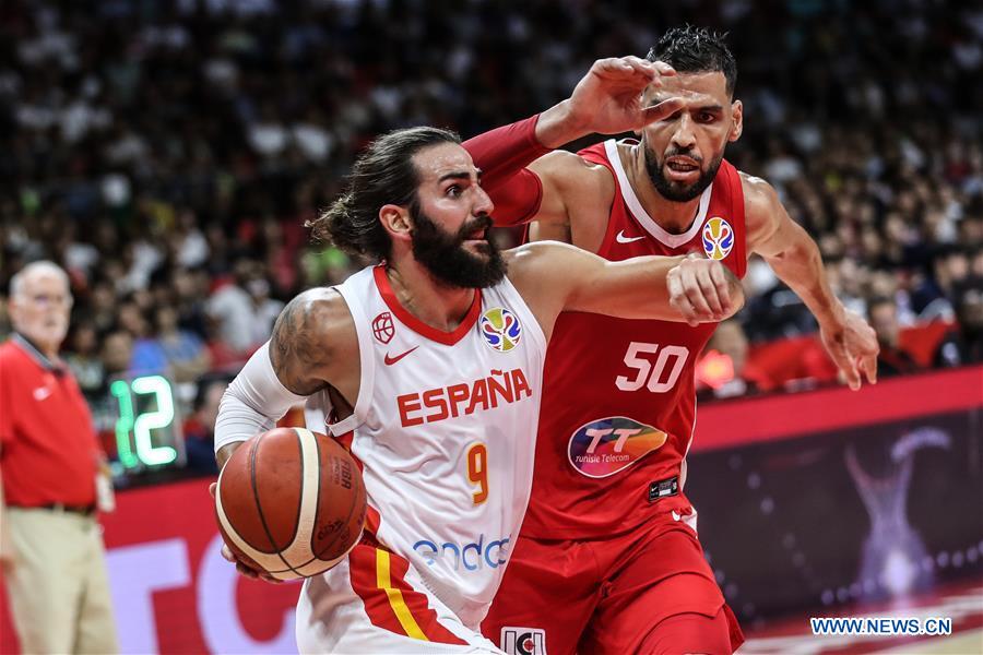 (SP)CHINA-GUANGZHOU-BASKETBALL-FIBA WORLD CUP-GROUP C-SPAIN VS TUNISIA (CN)