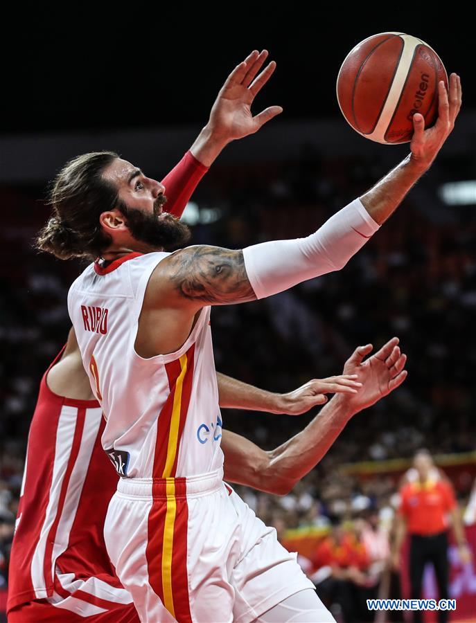 (SP)CHINA-GUANGZHOU-BASKETBALL-FIBA WORLD CUP-GROUP C-SPAIN VS TUNISIA (CN)