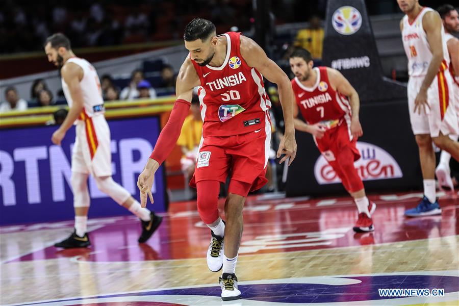 (SP)CHINA-GUANGZHOU-BASKETBALL-FIBA WORLD CUP-GROUP C-SPAIN VS TUNISIA (CN)