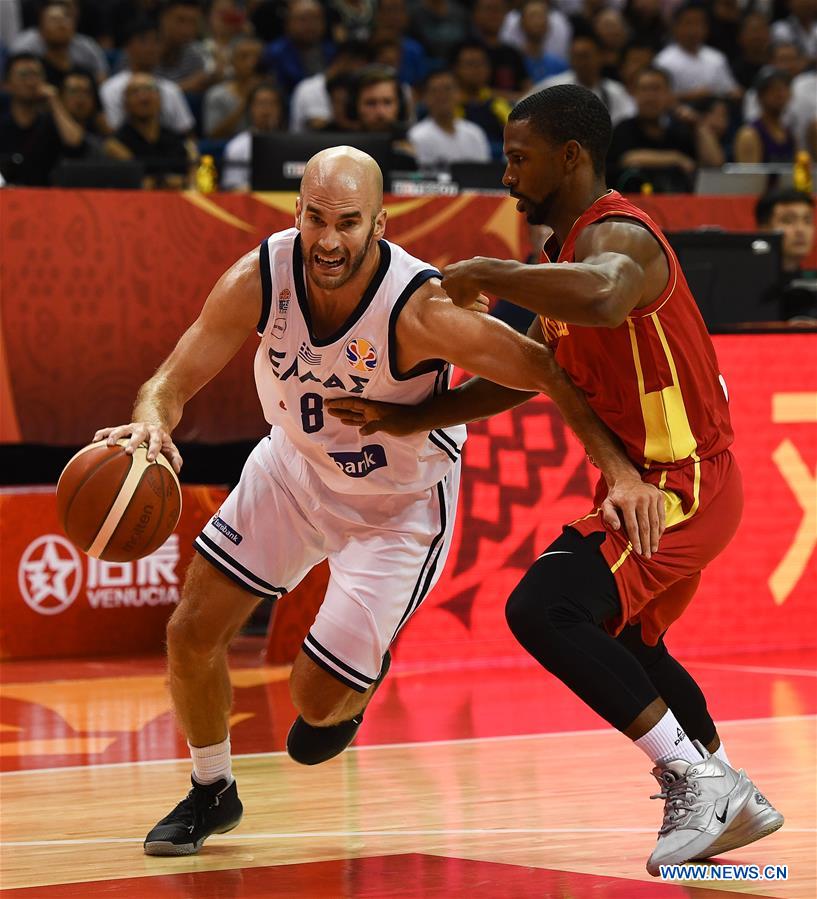 (SP)CHINA-NANJING-BASKETBALL-FIBA WORLD CUP-GROUP F-GREECE VS MONTENEGRO (CN)