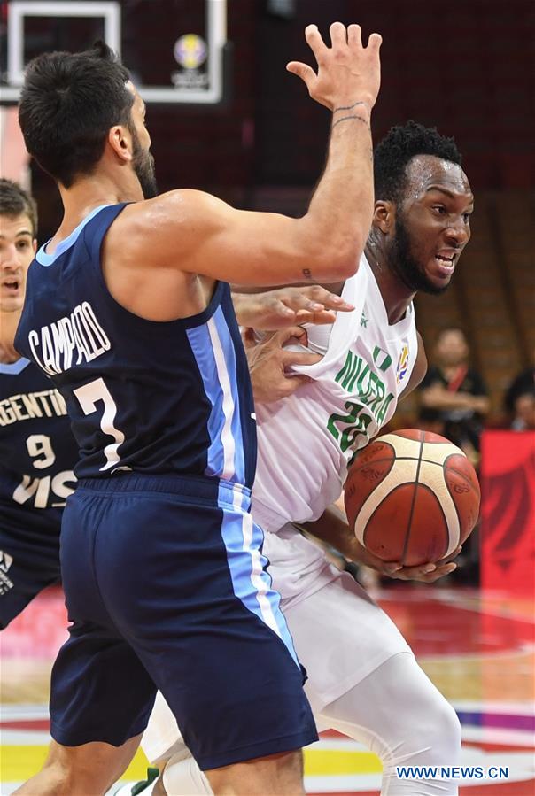 (SP)CHINA-WUHAN-BASKETBALL-FIBA WORLD CUP-GROUP B-NIGERIA VS ARGENTINA (CN)