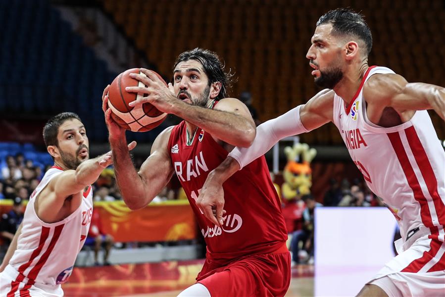 (SP)CHINA-GUANGZHOU-BASKETBALL-FIBA WORLD CUP-GROUP C-IRAN VS TUNISIA (CN)