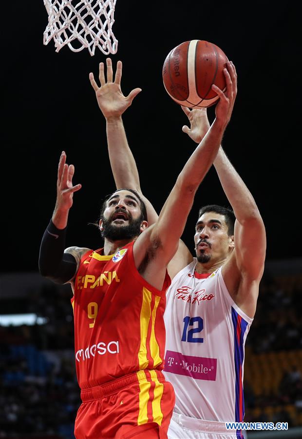 (SP)CHINA-GUANGZHOU-BASKETBALL-FIBA WORLD CUP-GROUP C-SPAIN VS PUERTO RICO