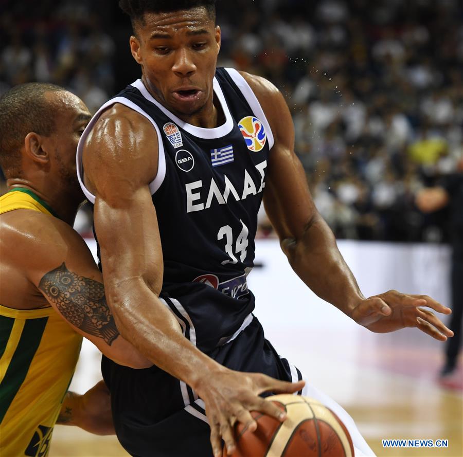 (SP)CHINA-NANJING-BASKETBALL-FIBA WORLD CUP-GROUP F-GREECE VS BRAZIL(CN)