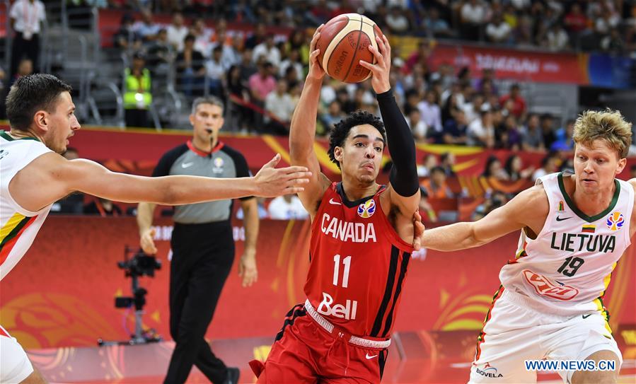 (SP)CHINA-DONGGUAN-BASKETBALL-FIBA WORLD CUP-GROUP H-LITHUANIA VS CANADA (CN)