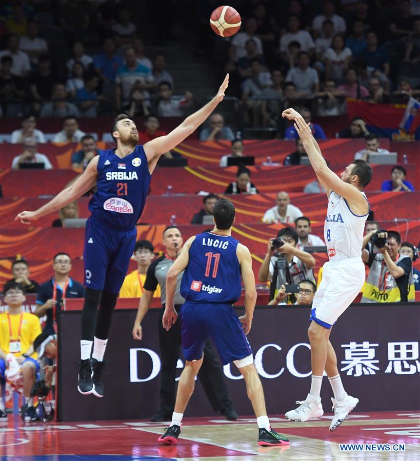 (SP)CHINA-FOSHAN-BASKETBALL-FIBA WORLD CUP-GROUP D- ITALY VS SERBIA (CN)