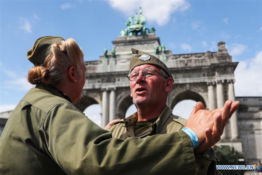 BELGIUM-BRUSSELS-WWII-LIBERATION-CELEBRATIONS