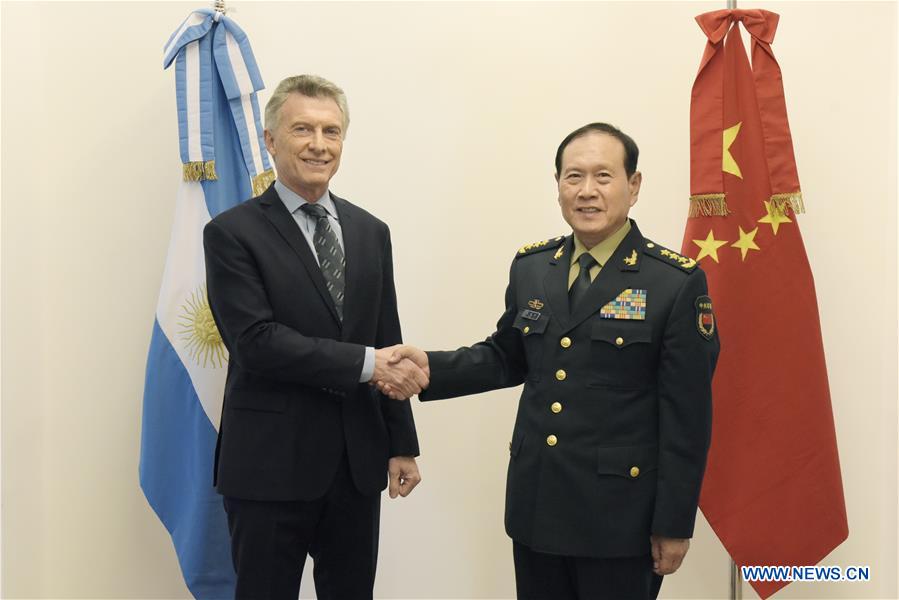 ARGENTINA-BUENOS AIRES-CHINESE DEFENSE MINISTER-MEETING