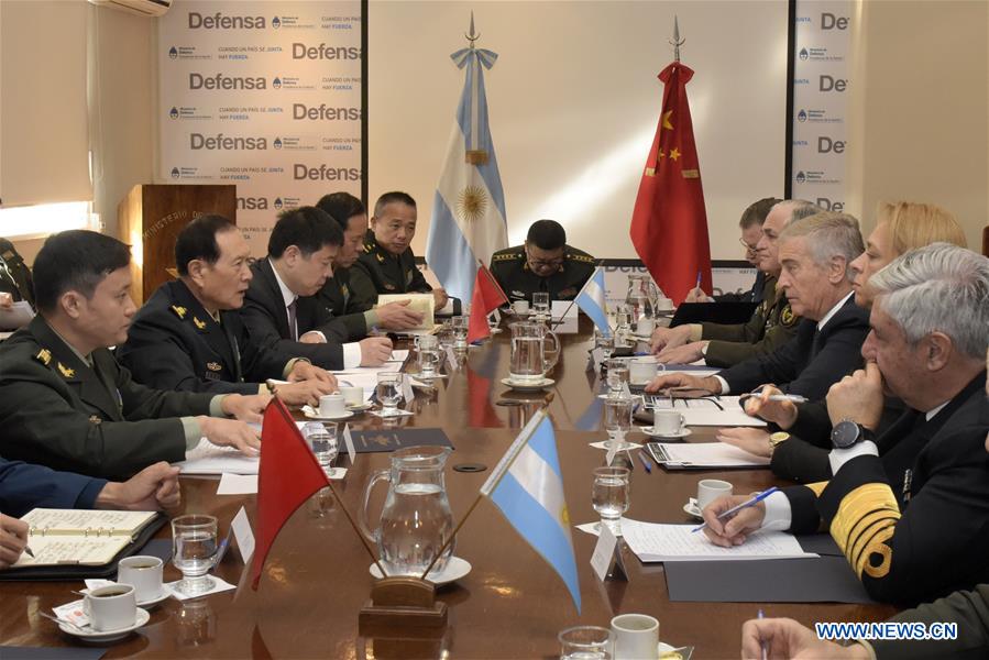 ARGENTINA-BUENOS AIRES-CHINESE DEFENSE MINISTER-MEETING