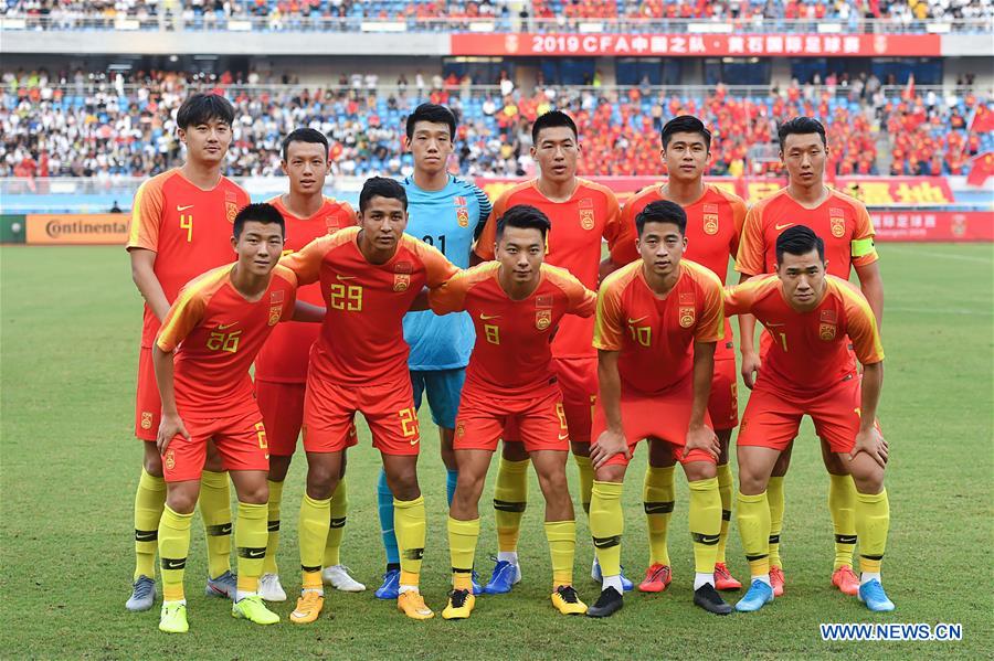 (SP)CHINA-HUANGSHI-FOOTBALL-CFA TEAM CHINA INTERNATIONAL FRIENDLY MATCH-CHN VS DPRK