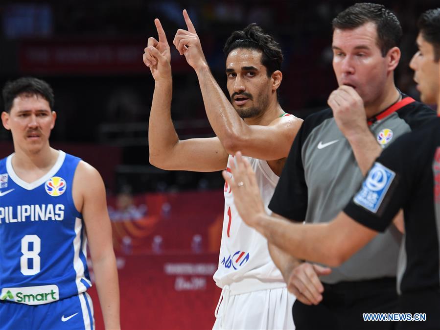 (SP)CHINA-BEIJING-BASKETBALL-FIBA WORLD CUP-GROUP N-IRI VS PHI (CN)