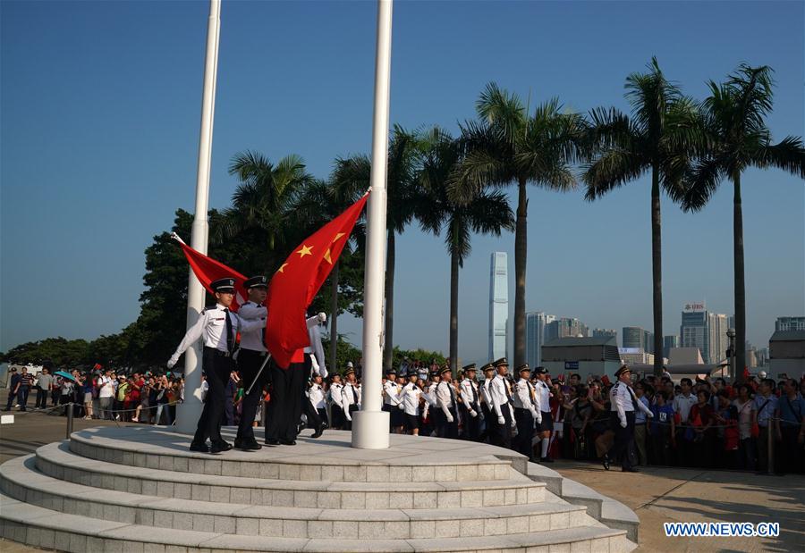 CHINA-HONG KONG-NATIONAL FLAG-RAISING CEREMONY(CN)