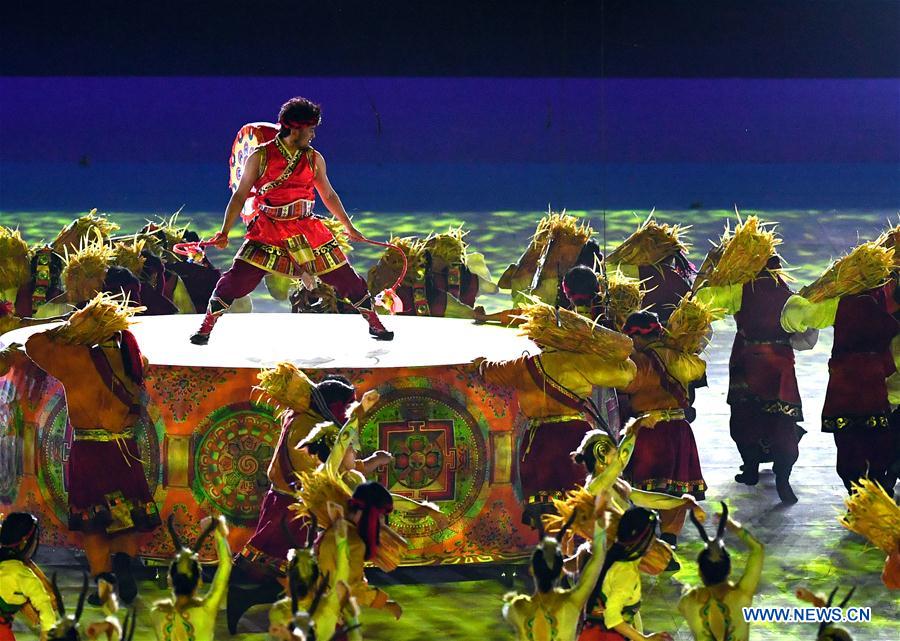 (SP)CHINA-ZHENGZHOU-NATIONAL TRADITIONAL GAMES OF ETHNIC MINORITIES-OPENING CEREMONY (CN)