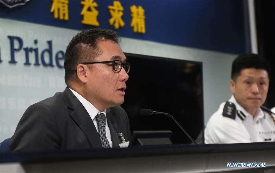 CHINA-HONG KONG-POLICE-PRESS CONFERENCE (CN)