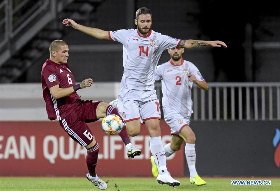 (SP)LATVIA-RIGA-FOOTBALL-UEFA EURO 2020-QUALIFIER-LATVIA VS NORTH MACEDONIA