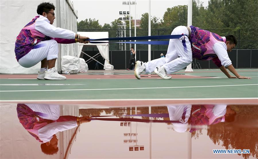 (SP)CHINA-ZHENGZHOU-NATIONAL TRADITIONAL GAMES OF ETHNIC MINORITIES-YAJIA(CN)