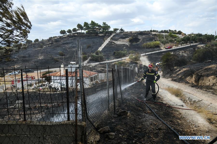 GREECE-SARONIDA-WILDFIRE