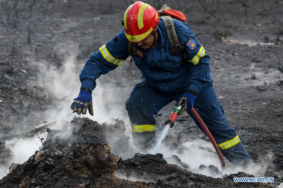 GREECE-SARONIDA-WILDFIRE