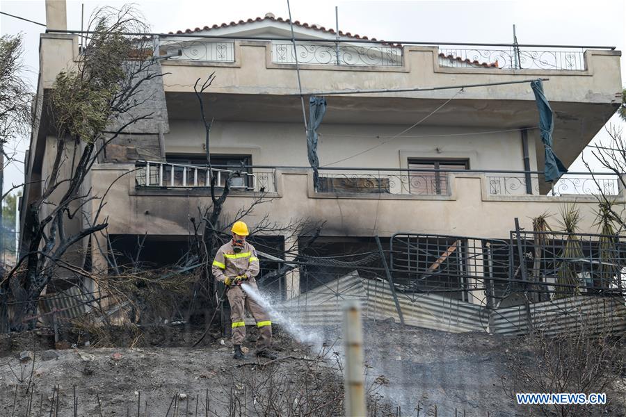 GREECE-SARONIDA-WILDFIRE