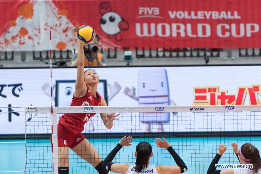 (SP)JAPAN-YOKOHAMA-VOLLEYBALL-WOMEN'S WORLD CUP-CHN VS KOR