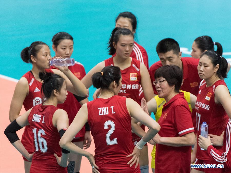 (SP)JAPAN-YOKOHAMA-VOLLEYBALL-WOMEN'S WORLD CUP-CHN VS KOR