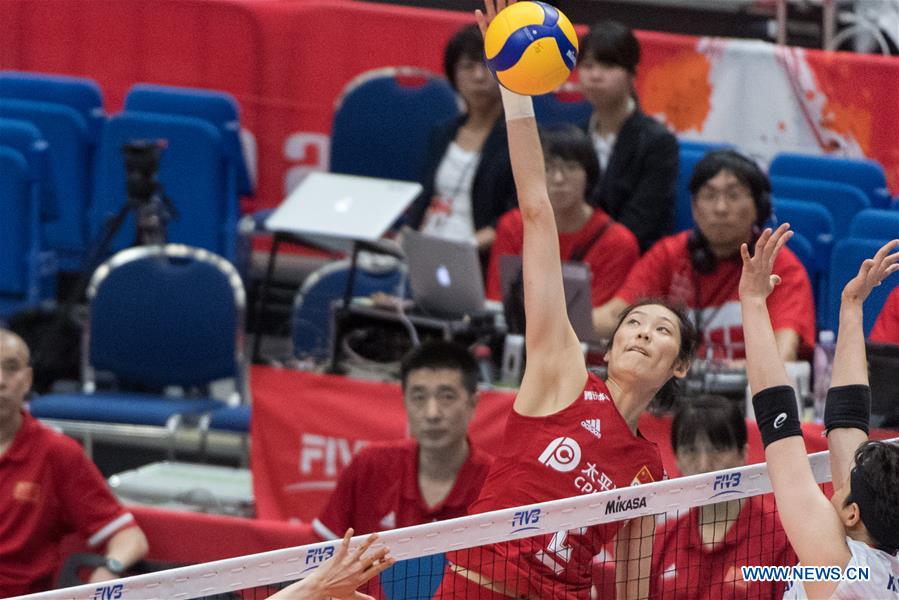 (SP)JAPAN-YOKOHAMA-VOLLEYBALL-WOMEN'S WORLD CUP-CHN VS KOR