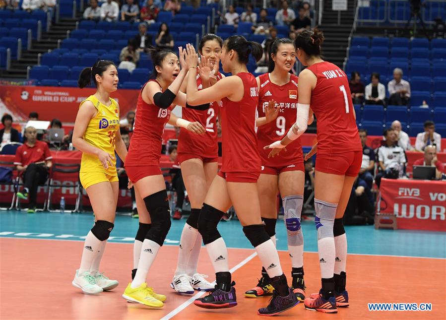 (SP)JAPAN-YOKOHAMA-VOLLEYBALL-WOMEN'S WORLD CUP-CHN VS KOR