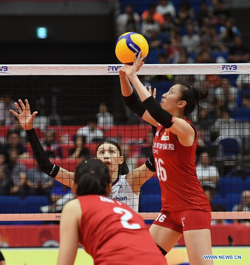 (SP)JAPAN-YOKOHAMA-VOLLEYBALL-WOMEN'S WORLD CUP-CHN VS KOR