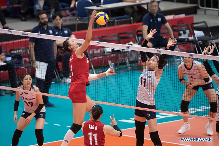 (SP)JAPAN-YOKOHAMA-VOLLEYBALL-WOMEN'S WORLD CUP-CHN VS KOR