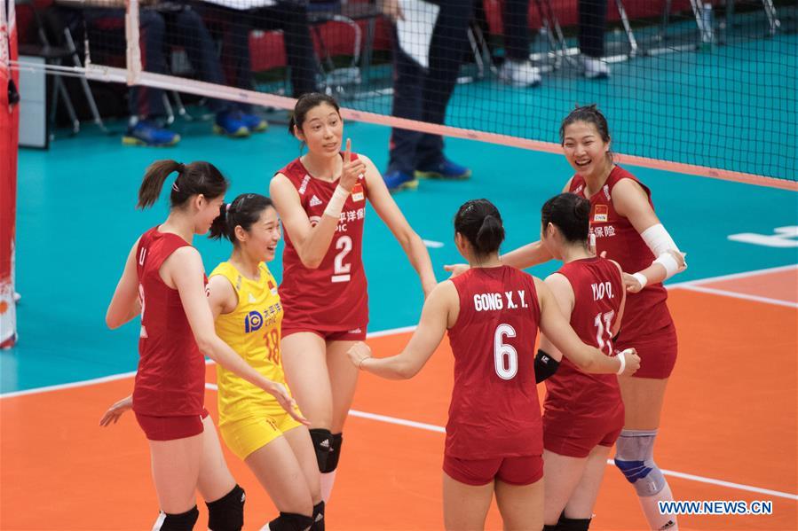 (SP)JAPAN-YOKOHAMA-VOLLEYBALL-WOMEN'S WORLD CUP-CHN VS KOR