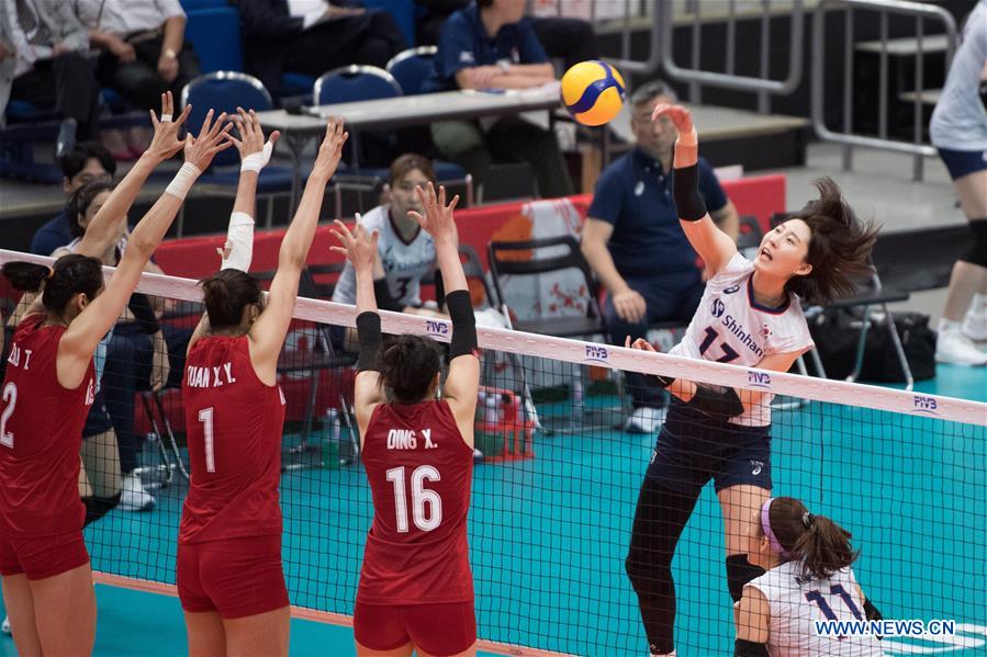 (SP)JAPAN-YOKOHAMA-VOLLEYBALL-WOMEN'S WORLD CUP-CHN VS KOR