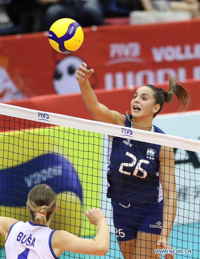 (SP)JAPAN-HAMAMATSU-VOLLEYBALL-WOMEN'S WORLD CUP-ARGENTINA VS SERBIA