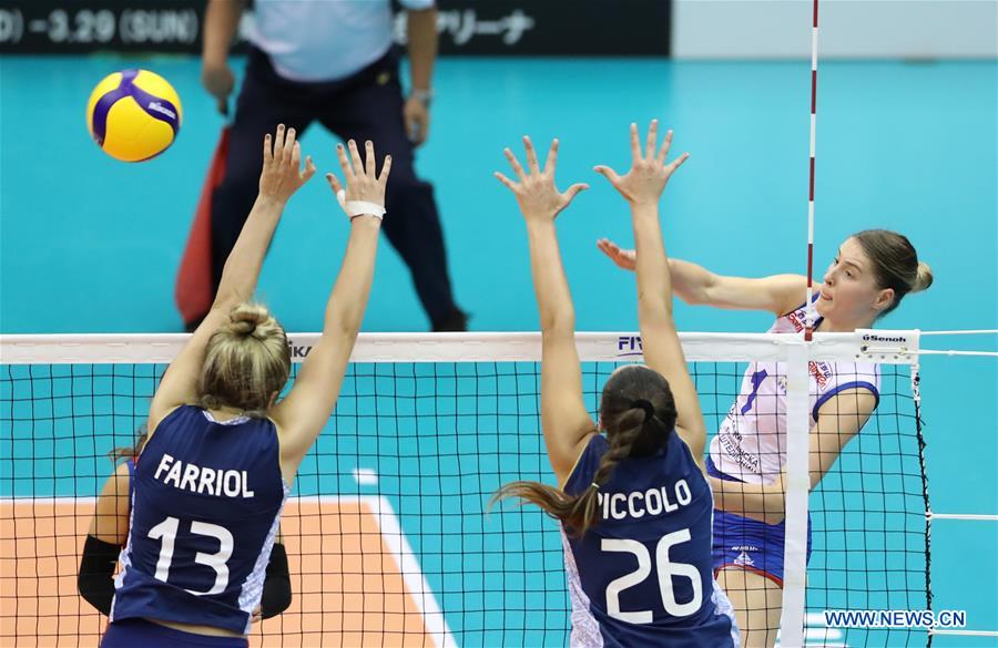 (SP)JAPAN-HAMAMATSU-VOLLEYBALL-WOMEN'S WORLD CUP-ARGENTINA VS SERBIA