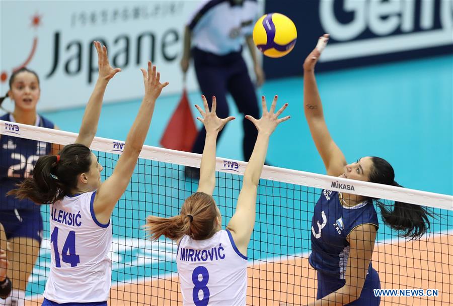 (SP)JAPAN-HAMAMATSU-VOLLEYBALL-WOMEN'S WORLD CUP-ARGENTINA VS SERBIA