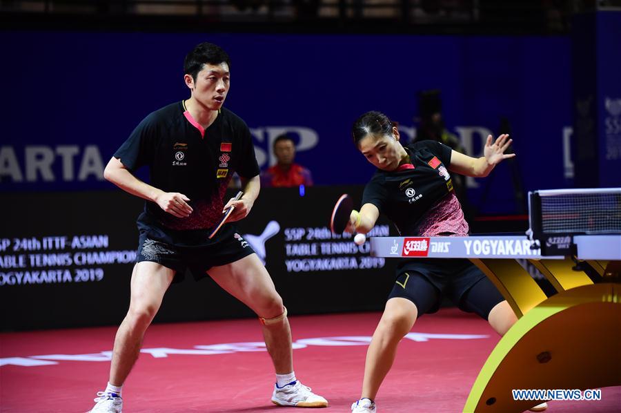 Highlights Of Mixed Doubles Semifinals At Asian Table Tennis ...