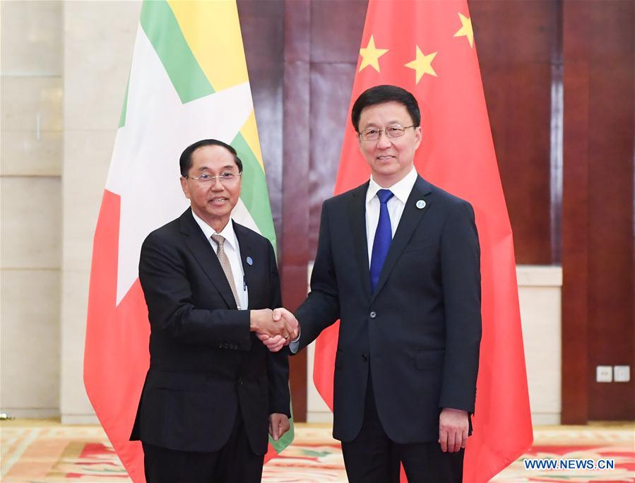 CHINA-GUANGXI-HAN ZHENG-MYANMAR-VICE PRESIDENT-MEETING (CN)