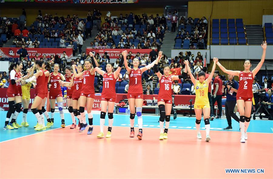 (SP)JAPAN-SAPPORO-VOLLEYBALL-WOMEN'S WORLD CUP-CHN VS BRA 