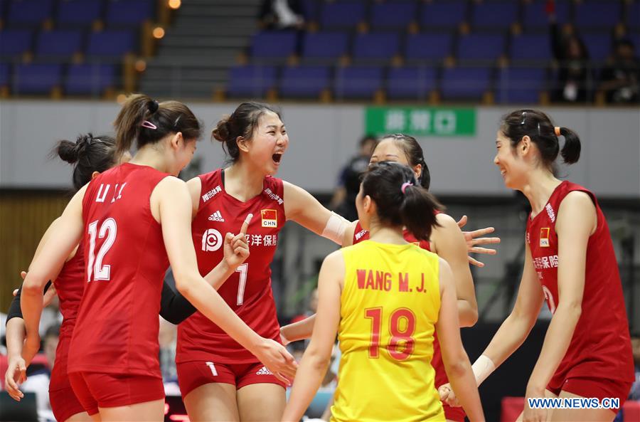 (SP)JAPAN-SAPPORO-VOLLEYBALL-WOMEN'S WORLD CUP-CHN VS BRA 