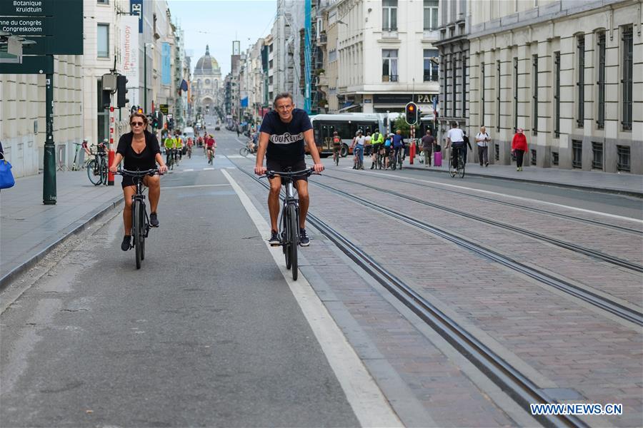 BELGIUM-BRUSSELS-CAR FREE DAY