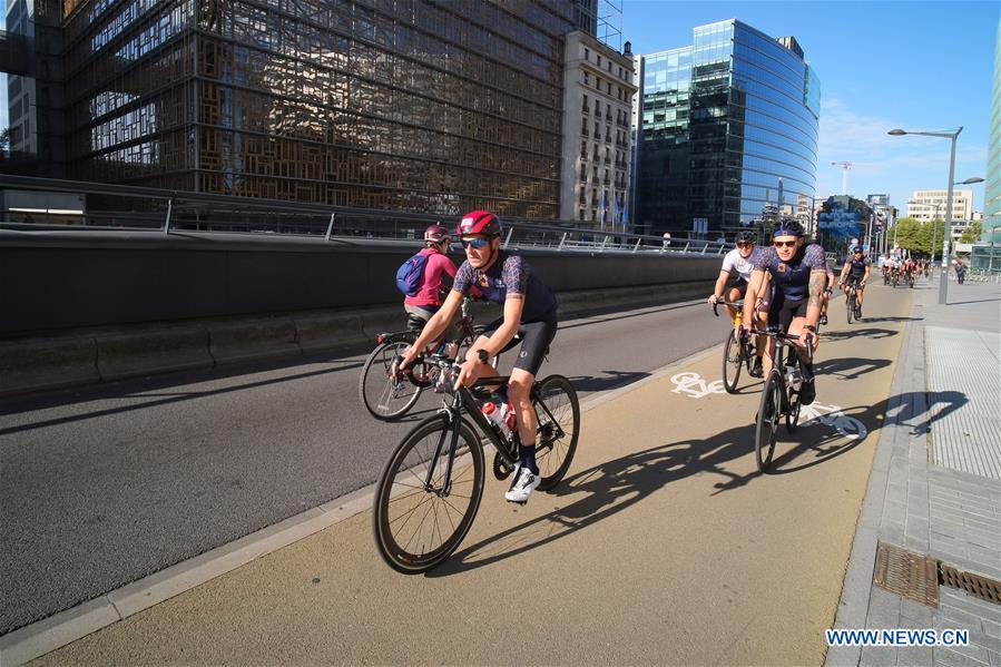 BELGIUM-BRUSSELS-CAR FREE DAY