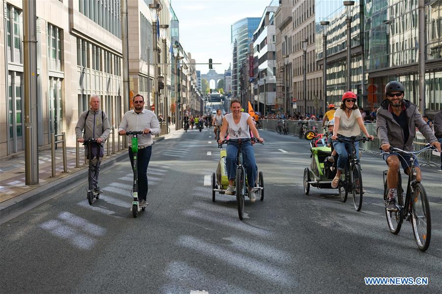 BELGIUM-BRUSSELS-CAR FREE DAY