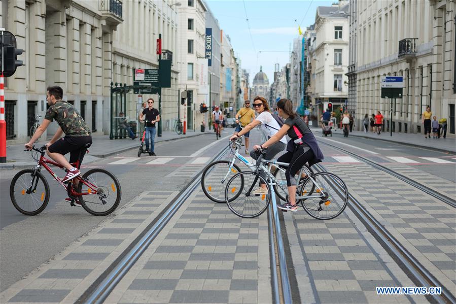 BELGIUM-BRUSSELS-CAR FREE DAY