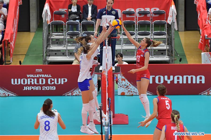 (SP)JAPAN-TOYAMA-VOLLEYBALL-WOMEN'S WORLD CUP-RUS VS SRB