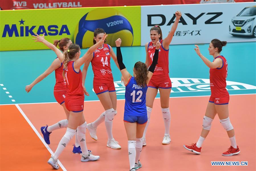 (SP)JAPAN-TOYAMA-VOLLEYBALL-WOMEN'S WORLD CUP-RUS VS SRB